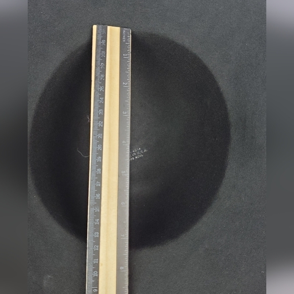 WPL (5923) Elegant black vintage 70's y2k Woman’s Hat 100%Wool Made in USA - Picture 12 of 12